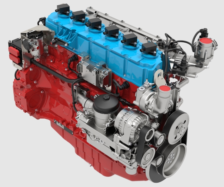 De CO2-neutrale TCG 7.8 H2-waterstofmotor van DEUTZ levert een vermogen van 220 kW